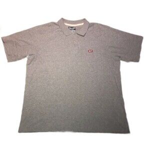 Abercrombie & Fitch Men's Short Sleeve Cotton Blend Polo Shirt Gray Size XL